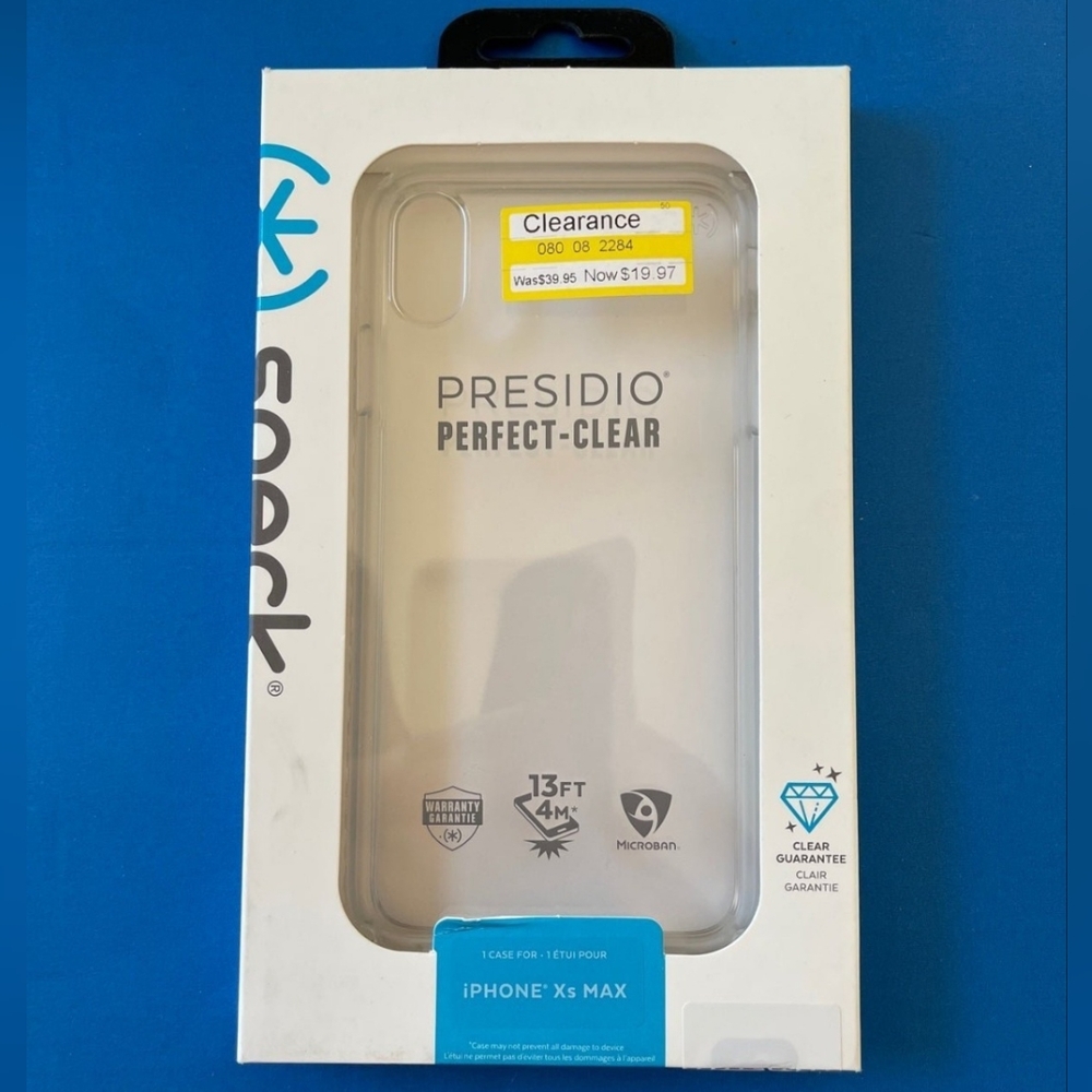 iPhone XS Max - Speck Presidio Perfect-Clear Case